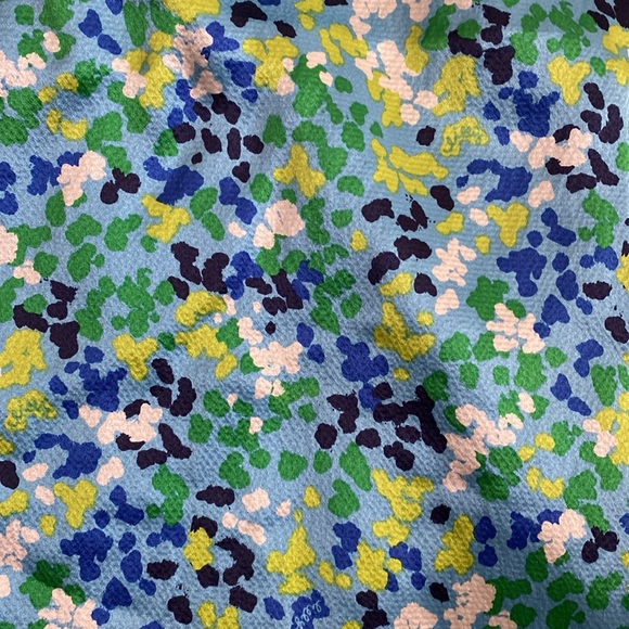 Lilly Pulitzer plus size silk green blue print dress 14 - Picture 3 of 7